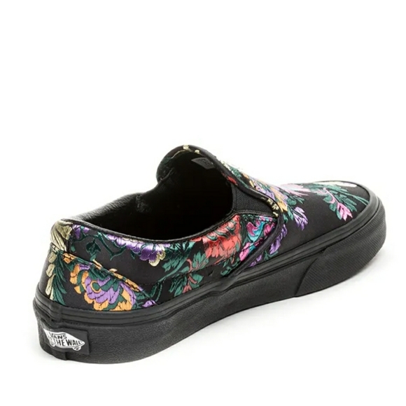 Stylish Embroidered Satin Slip-On VANS - Picture 8 of 10